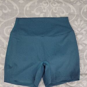 Teal Women's High-Waisted Shorts